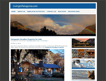 Tablet Screenshot of livinginpatagonia.com